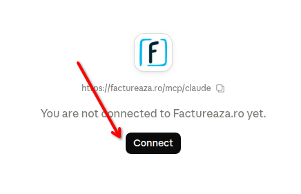 Cum conectezi Claude.ai la factureaza.ro - pasul 8
